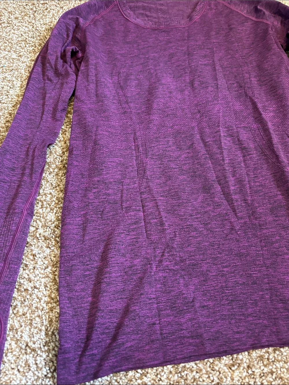 lululemon || Long Sleeve Swiftly Fitted Workout Top Size 10